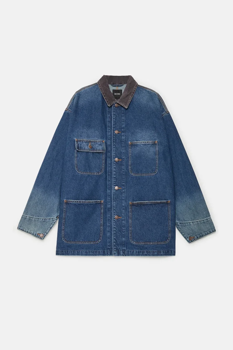 Giacca ampia in denim - immagine 7