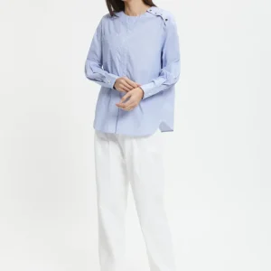 Pantaloni Con Pinces In Cotone Prilane