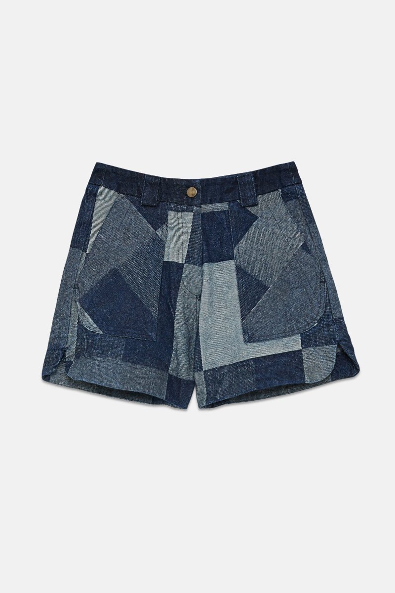 Pantaloncini Padam In Denim Con Patch - immagine 6