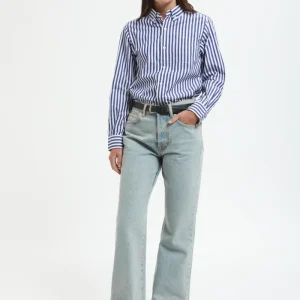 Camicia a righe a maniche lunghe