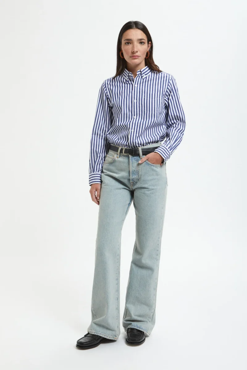 Camicia a righe a maniche lunghe - immagine 2