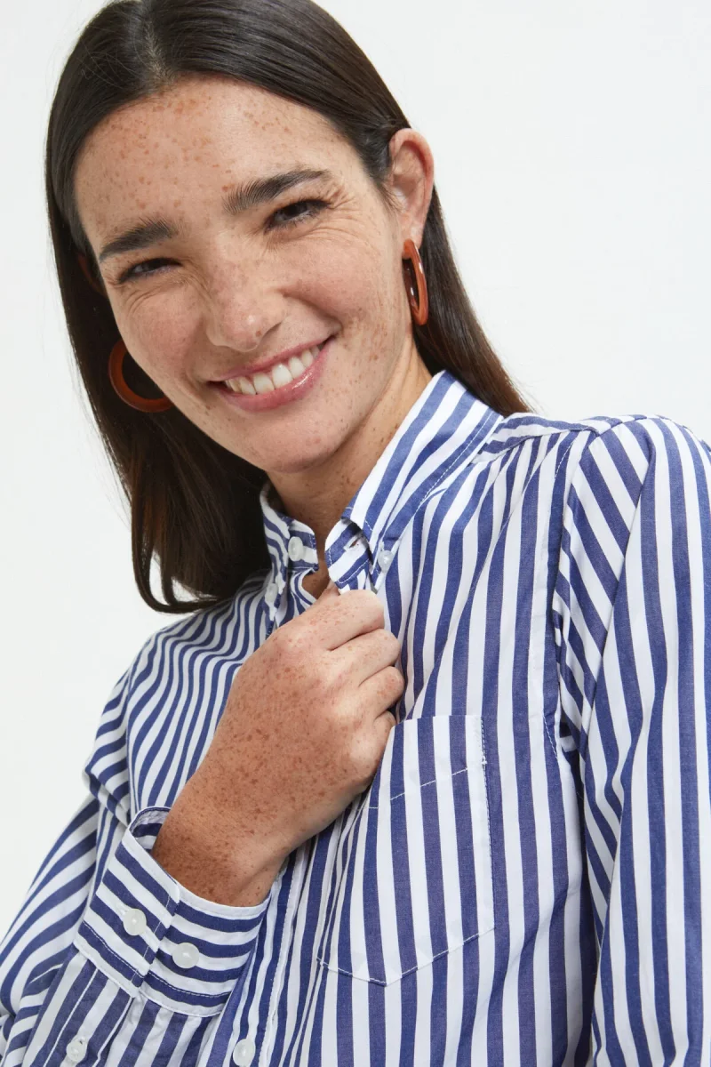 Camicia a righe a maniche lunghe - immagine 5
