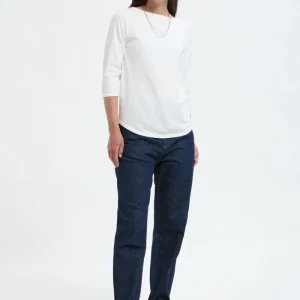 T-shirt a colletto a barca Beams Boy