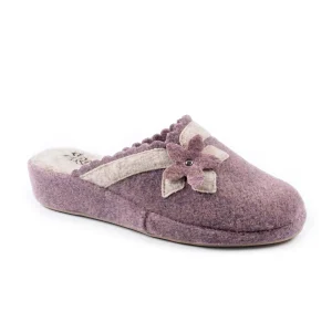 Ciabatte da donna Lavanda con zeppa interna in sughero 3,5 cm - Art. 161