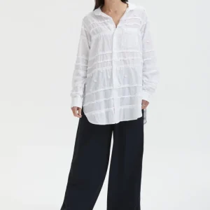 Camicia lunga con ricami