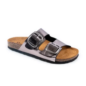 Ciabatta doppia fascia in ecopelle laminata, fondo anatomico – Art. 22