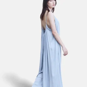 Maxi abito senza maniche