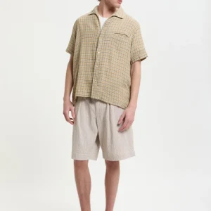 Pleated Track Shorts