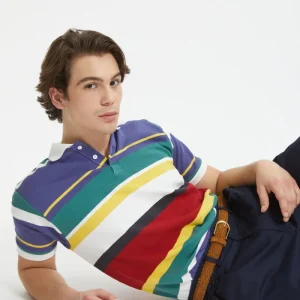 Polo A Righe Inlay