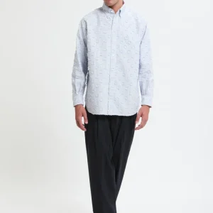 Camicia BD a vestibilità classica con motivo a pois effetto burnout