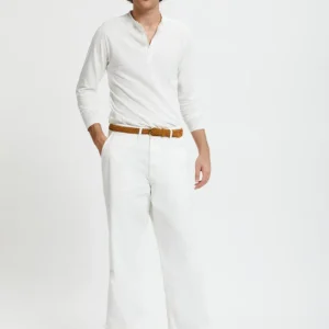 Maglia a maniche lunghe Henley