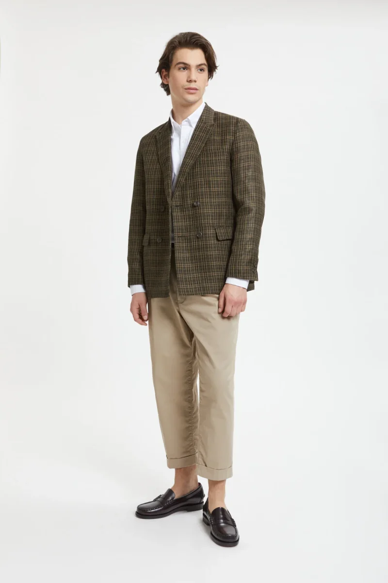 Blazer 4B Doppio Petto In Lino - immagine 6