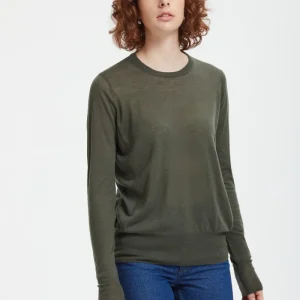 Maglia girocollo in lana