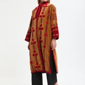 Giacca in velluto con ricami