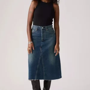 Gonna vita alta A-line Decon