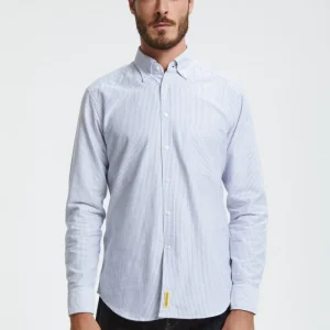 Camicia Bradford in tessuto Oxford a righe