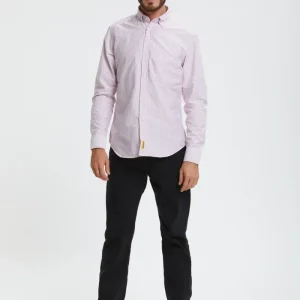 Camicia Bradford in tessuto Oxford a righe