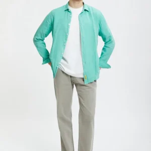 Camicia in lino tinto in capo