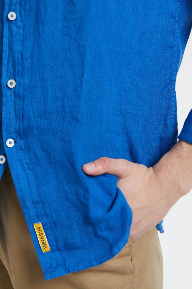 Camicia in lino tinto in capo - immagine 5