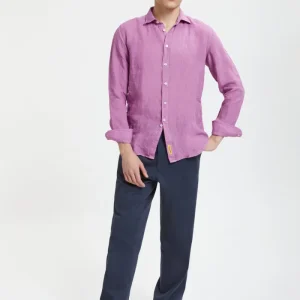 Camicia in lino tinto in capo