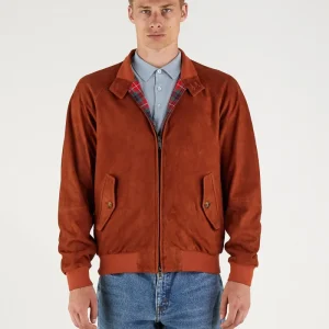 G9 Harrington Premium in pelle scamosciata