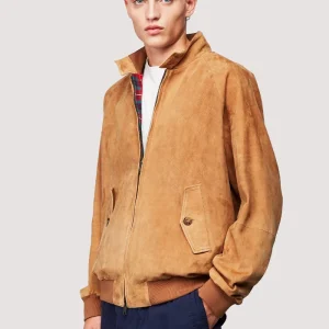 G9 Harrington Premium in pelle scamosciata