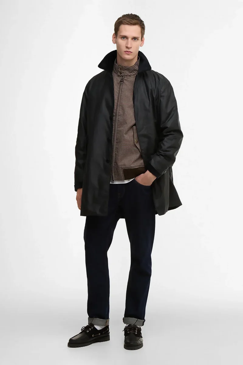 Barbour x Baracuta Car coat cerato Tyne - immagine 4