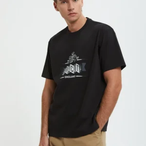 Maglietta con logo sbiadito