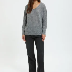 Maglione scollo a V a maniche lunghe