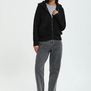 Cardigan con cappuccio a maniche lunghe