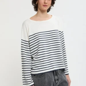 Maglione a maniche ampie con collo rotondo