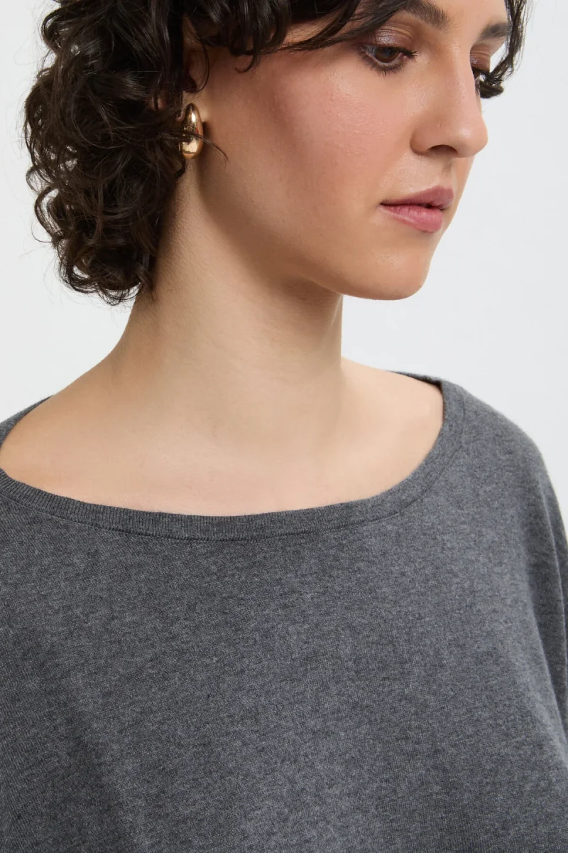 Maglione a maniche ampie con collo rotondo - immagine 5