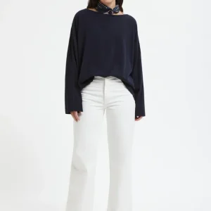 Maglione a maniche lunghe con collo rotondo