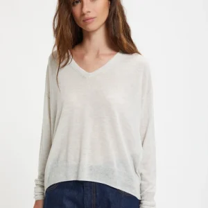 Maglia A Maniche Lunnghe Con Scollo A V