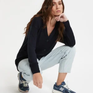 Cardigan A Maniche Lunghe Con Scollo A V