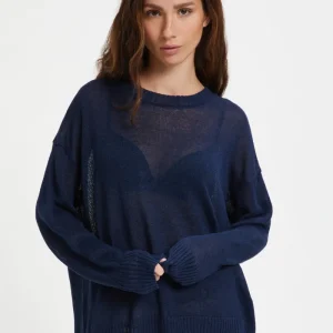 Maglia Girocollo A Maniche Lunghe