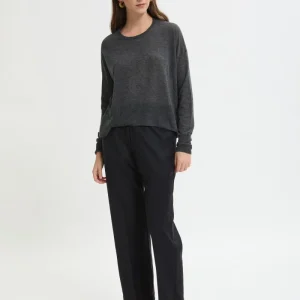 Maglione a Maniche Lunghe con Scollo Tondo