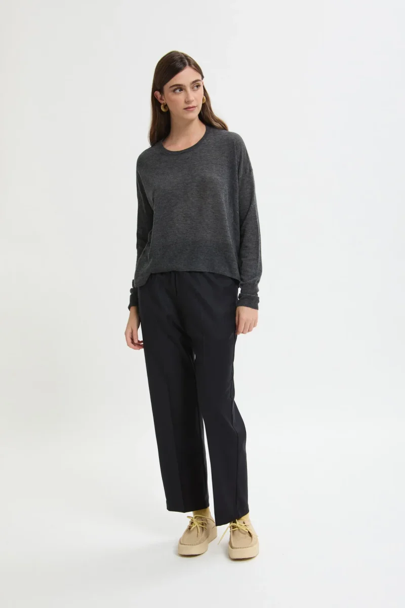 Maglione a Maniche Lunghe con Scollo Tondo - immagine 2