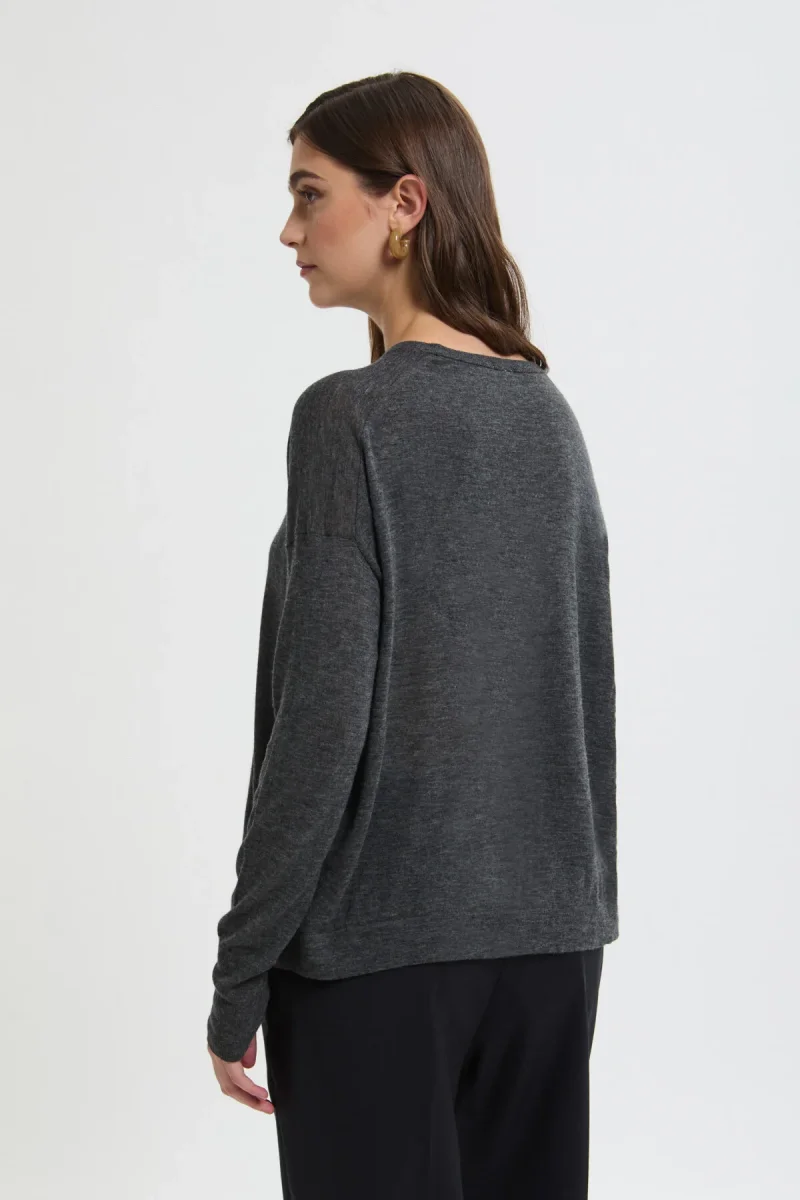 Maglione a Maniche Lunghe con Scollo Tondo - immagine 4