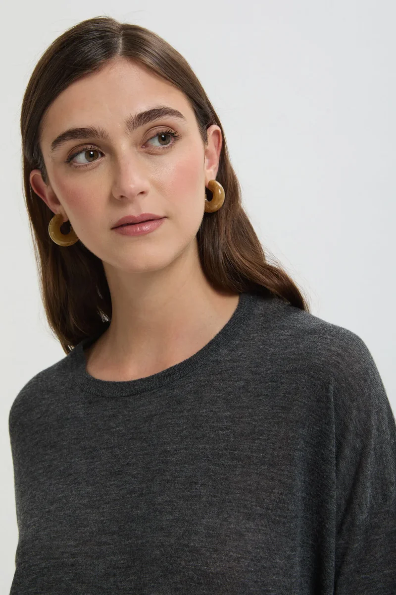 Maglione a Maniche Lunghe con Scollo Tondo - immagine 5