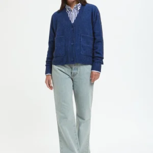 Cardigan con scollo a V e maniche lunghe