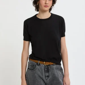 Maglia a maniche corte con collo rotondo