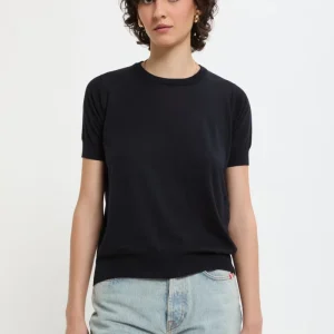 Maglia a maniche corte con collo rotondo