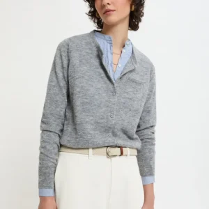 Cardigan in lana di Alpaca