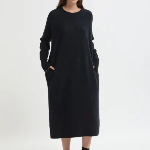 Abito a Maniche Lunghe con Scollo Tondo