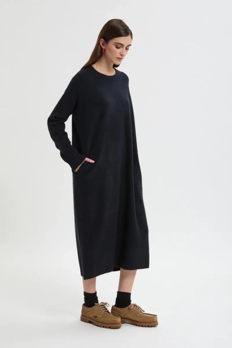 Abito a Maniche Lunghe con Scollo Tondo - immagine 3