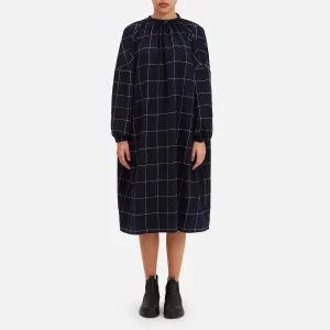 Abito oversized a quadri