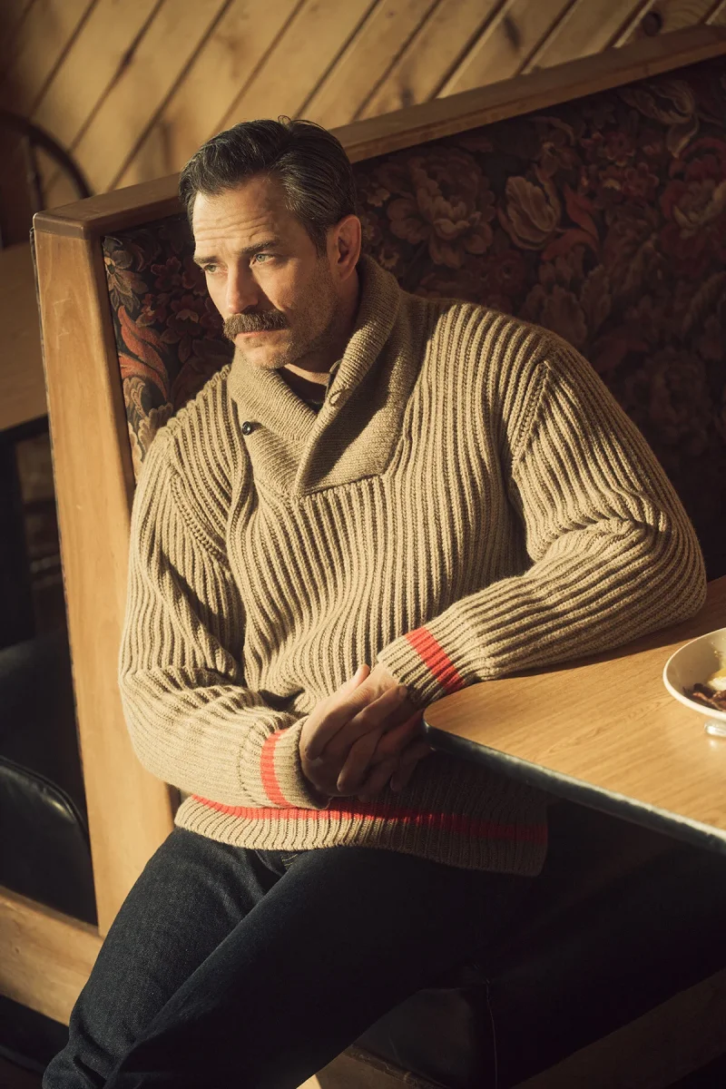 Bristol Shawl Neck Sweater - immagine 2