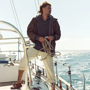 DRY TIN CLOTH DOUBLE FRONT PANTS