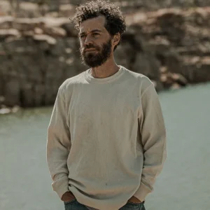 WAFFLE KNIT THERMAL CREW